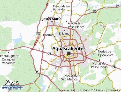 MICHELIN Colinas de San Ignacio map - ViaMichelin
