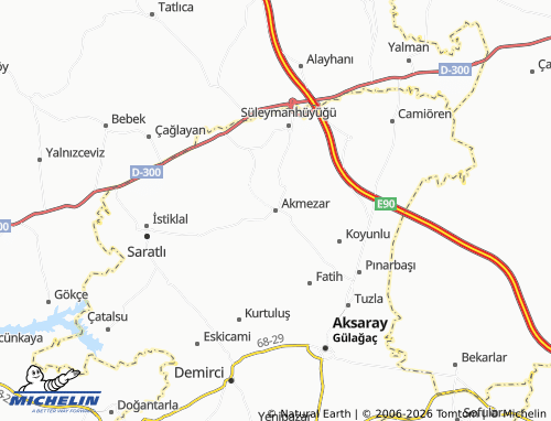 Mappa MICHELIN Akmezar - ViaMichelin