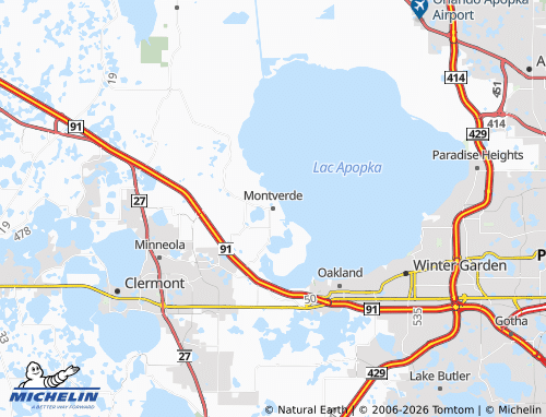 Mapa MICHELIN Montverde - ViaMichelin