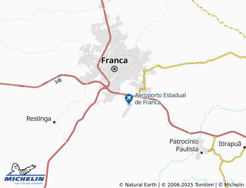MICHELIN Chácara Santo Antônio map - ViaMichelin
