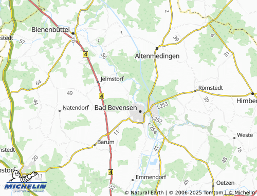MICHELIN-Landkarte Medingen - ViaMichelin