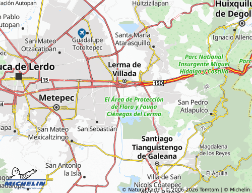 Mappa MICHELIN San Pedro Tultepec - ViaMichelin