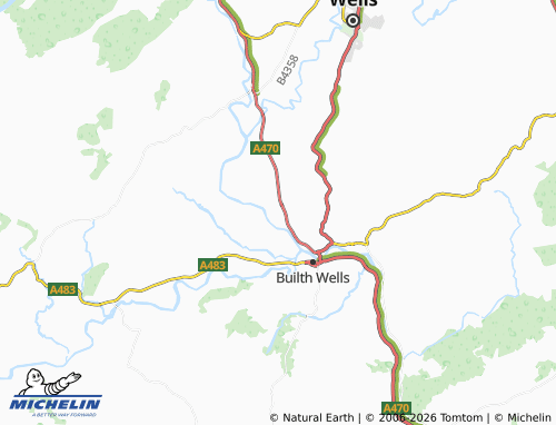 Mappa MICHELIN Builth Road - ViaMichelin