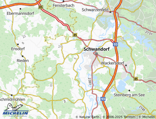 Carte MICHELIN Naabsiegenhofen - ViaMichelin