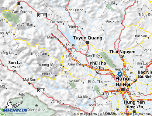 Mapa MICHELIN Hạ Hòa - ViaMichelin