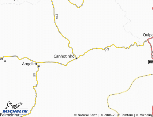 MICHELIN Canhotinho map - ViaMichelin
