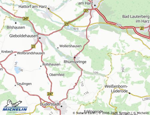 Mapa MICHELIN Rhumspringe - ViaMichelin
