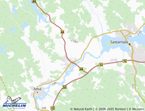 MICHELIN Kikkelä map - ViaMichelin