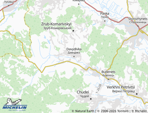 Mappa MICHELIN Davydivka - ViaMichelin