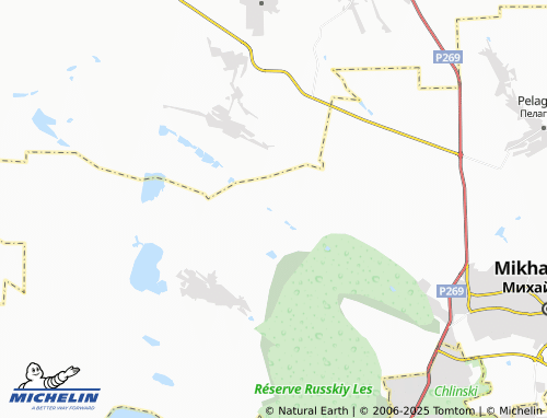 MICHELIN Nizhnerusskiy map - ViaMichelin