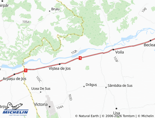 Mappa MICHELIN Olteț - ViaMichelin