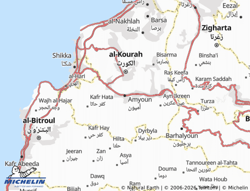 Mappa MICHELIN Amyoun - ViaMichelin