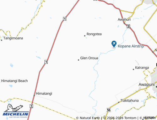 Mapa MICHELIN Glen Oroua - ViaMichelin