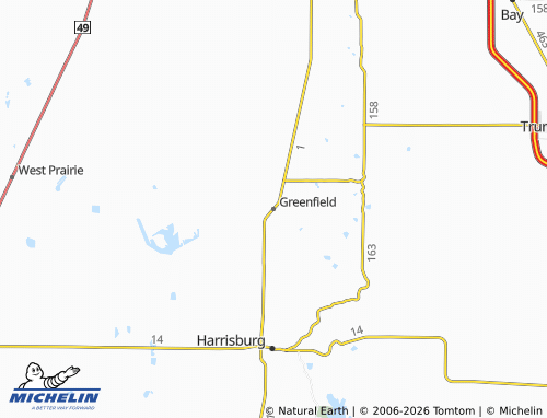 Mappa MICHELIN Greenfield - ViaMichelin