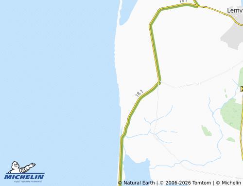Mapa MICHELIN Fjaltring Ferieby - ViaMichelin