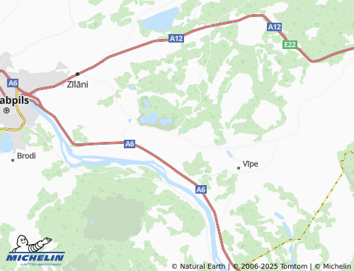MICHELIN Lauktehnika map - ViaMichelin