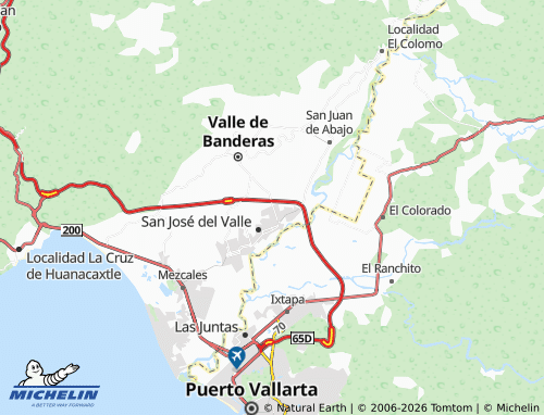Mappa MICHELIN Bahía de Banderas - ViaMichelin