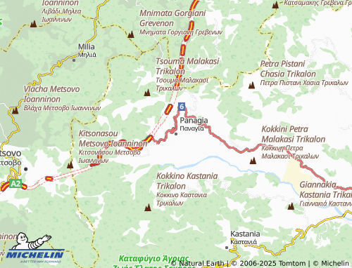 MICHELIN-Landkarte Panagia - ViaMichelin