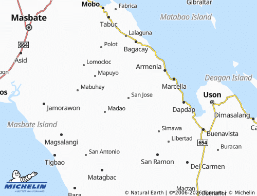 MICHELIN San Jose map - ViaMichelin