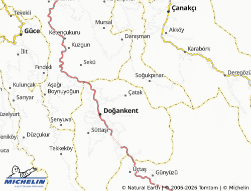 Mappa MICHELIN Çatak - ViaMichelin