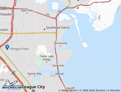 Mappa MICHELIN Shoreacres - ViaMichelin