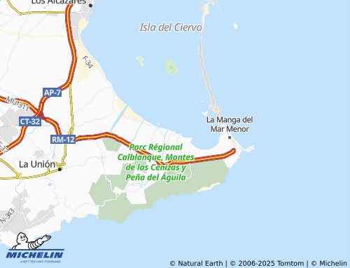 MICHELIN Islas Menores map - ViaMichelin