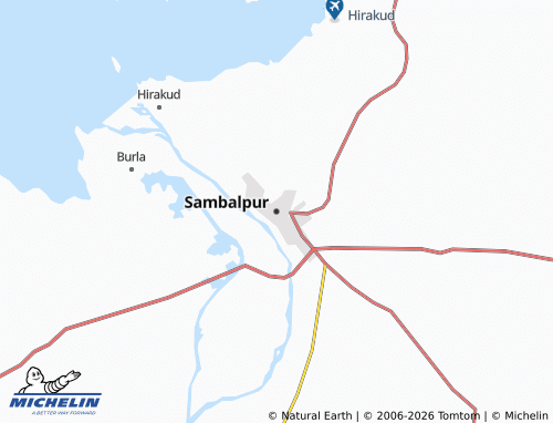 MICHELIN Sambalpur map - ViaMichelin