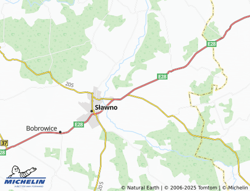 MICHELIN Warszkowo map - ViaMichelin
