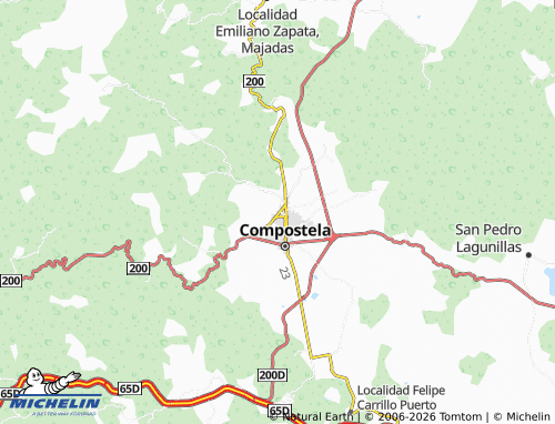 MICHELIN Nueva Esperanza Compostela map - ViaMichelin