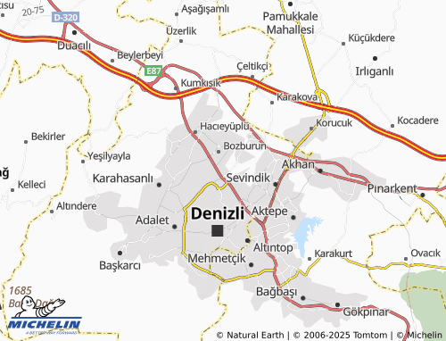 Kaart MICHELIN Akçeşme - ViaMichelin