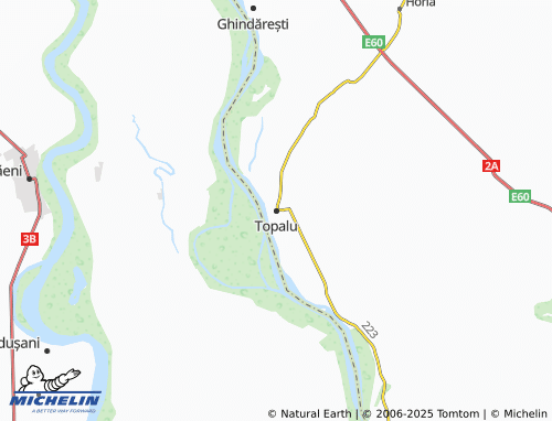 MICHELIN Topalu map - ViaMichelin