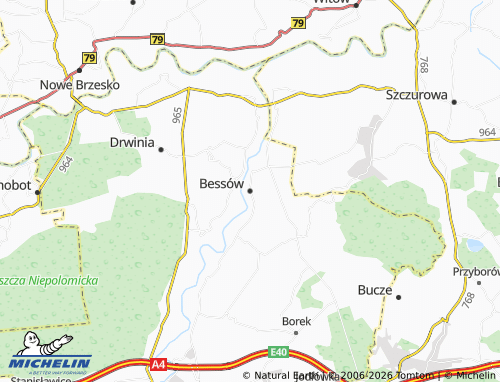 MICHELIN Bessów map - ViaMichelin