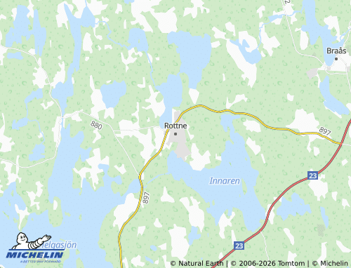 MICHELIN-Landkarte Rottne - ViaMichelin