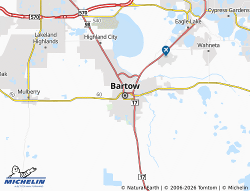 Kaart MICHELIN Bartow - ViaMichelin