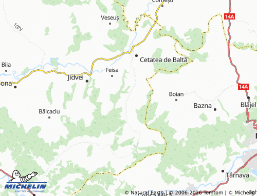 MICHELIN Tătârlaua map - ViaMichelin