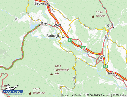 Carte MICHELIN Zgornja Lipnica - ViaMichelin