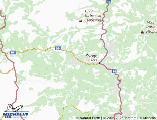 MICHELIN Svidnya map - ViaMichelin