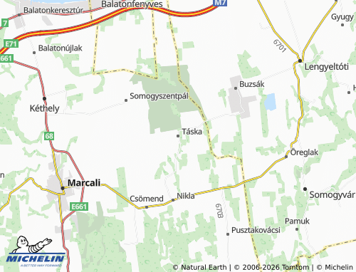 Mapa MICHELIN Táska - ViaMichelin