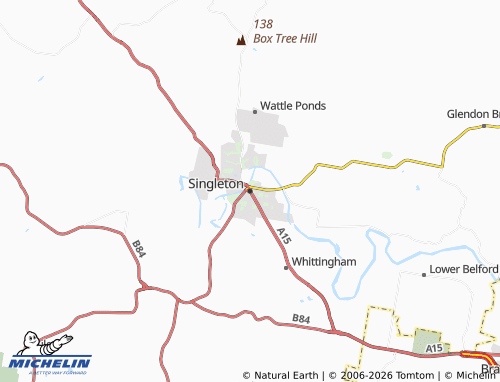 MICHELIN-Landkarte Singleton - ViaMichelin