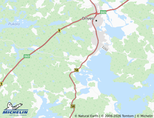 MICHELIN-Landkarte Yliskylä - ViaMichelin