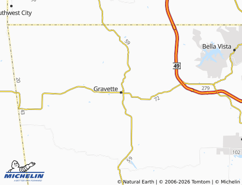 Mappa MICHELIN Gravette - ViaMichelin