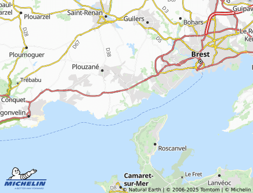Carte MICHELIN Kersalaun - ViaMichelin