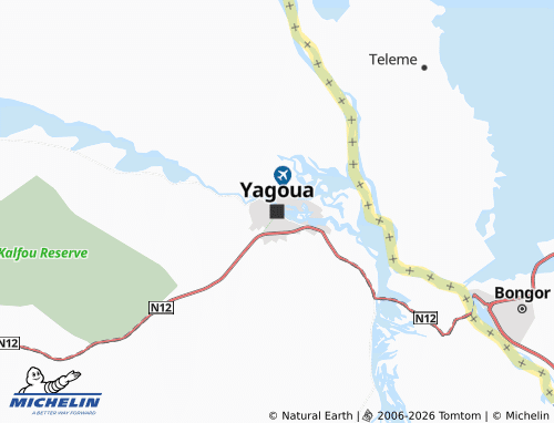 MICHELIN Yagoua map - ViaMichelin