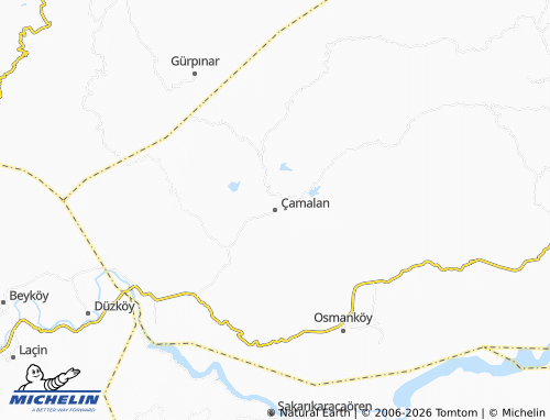 MICHELIN Çamalan map - ViaMichelin