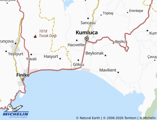 MICHELIN Göksu map - ViaMichelin