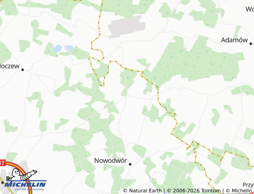 MICHELIN Grabów Szlachecki map - ViaMichelin