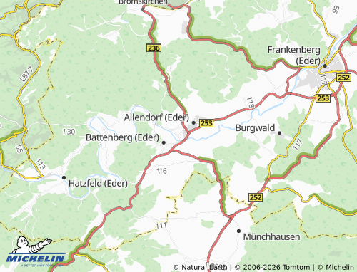 MICHELIN-Landkarte Battenfeld - ViaMichelin