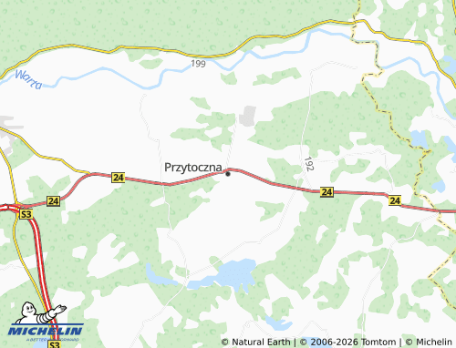 MICHELIN Przytoczna map - ViaMichelin