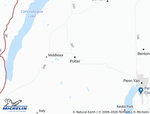 Mappa MICHELIN Potter - ViaMichelin