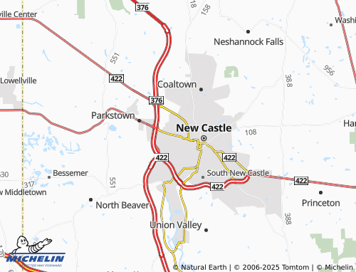 MICHELIN Oakwood map - ViaMichelin